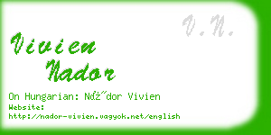 vivien nador business card